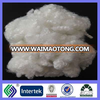 polyester staple fiber for fiber filling 15Dx64mm HCS raw white